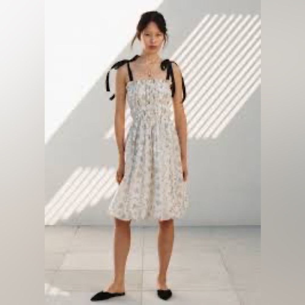 H&M x Brock Collection Midi Tie Dress. New Without Tags. Never been worn.